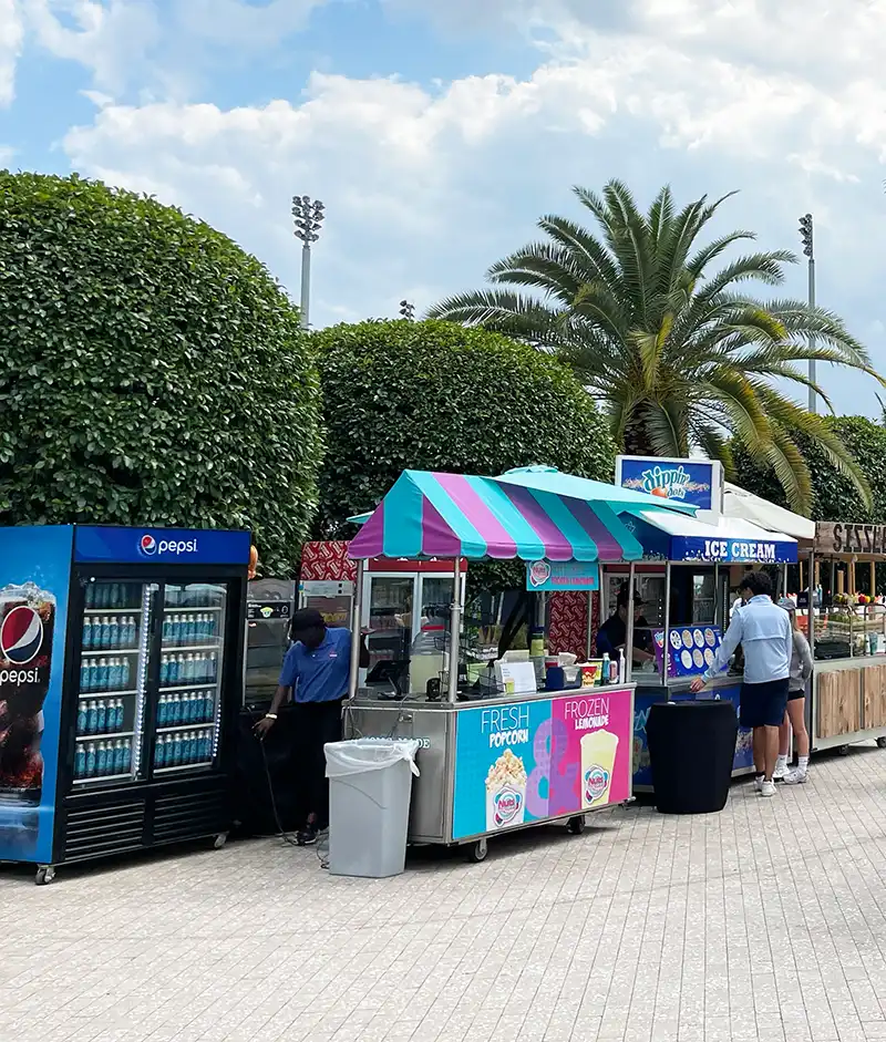 Área externa do Miami Open