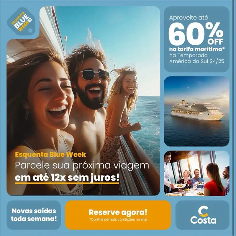 Esquenta Blue Week da Costa Cruzeiros