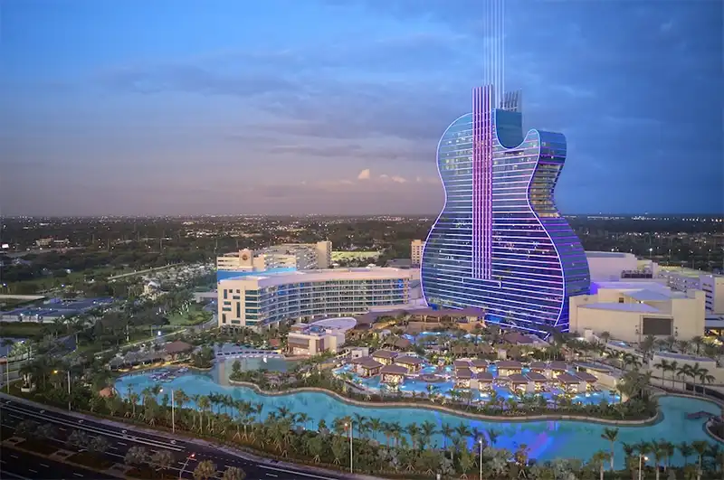 Hollywood Seminole Hard Rock Hotel & Casino (o famoso "Guitar Hotel")