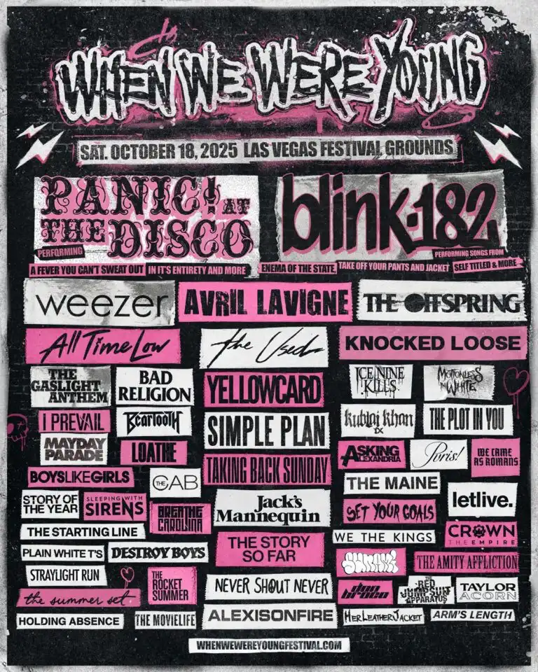 Festival em Las Vegas tem Panic! At The Disco, blink-182 e mais