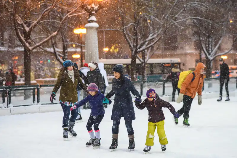 Patinação no Gelo em Chicago