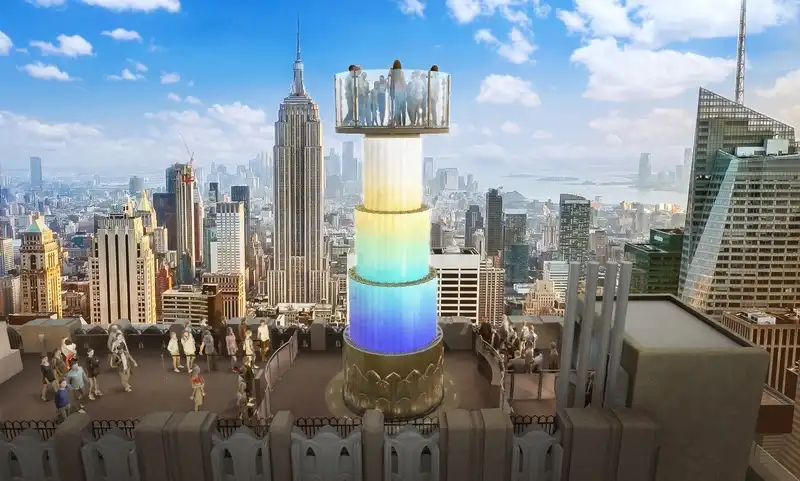 Projeção do Skylift em Nova York