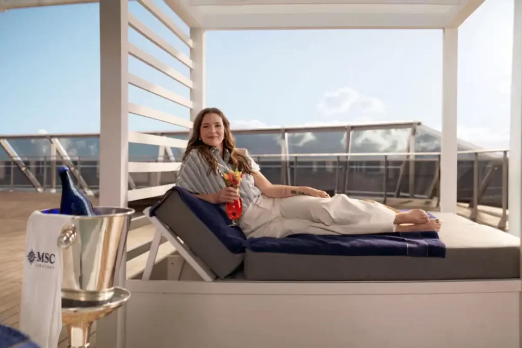 Drew Barrymore no MSC World America