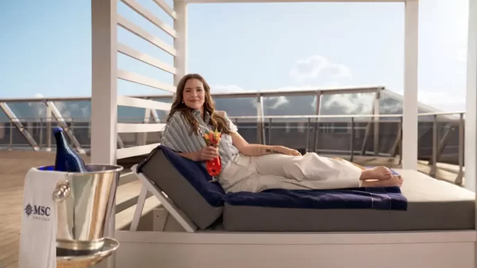 Drew Barrymore no MSC World America