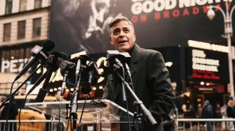 George Clooney estreia na Broadway com "Good Night, and Good Luck"