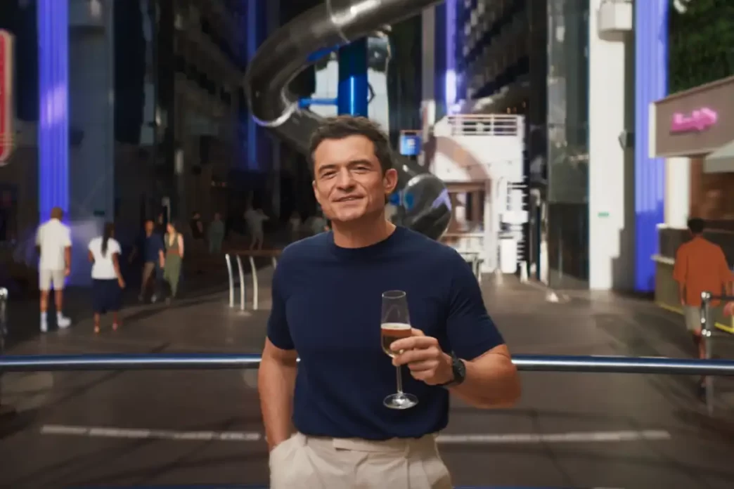 Orlando Bloom inicia contagem regressiva para a inauguração do MSC World America