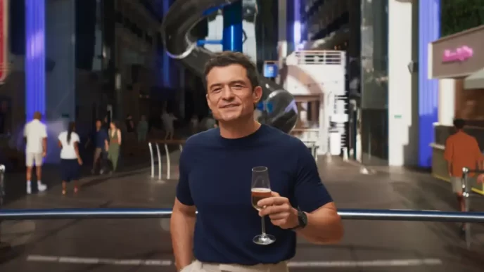 Orlando Bloom inicia contagem regressiva para a inauguração do MSC World America