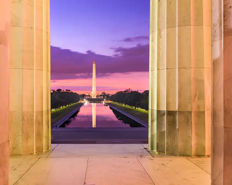 O imponente Capitólio dos Estados Unidos
