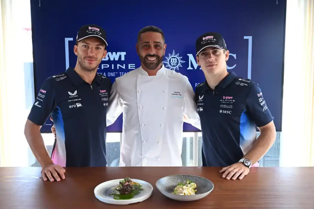 MSC Cruzeiros e Alpine F1: Alta gastronomia acelera no GP da Itália 2025