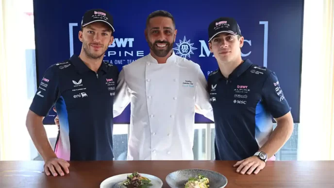 MSC Cruzeiros e Alpine F1: Alta gastronomia acelera no GP da Itália 2025