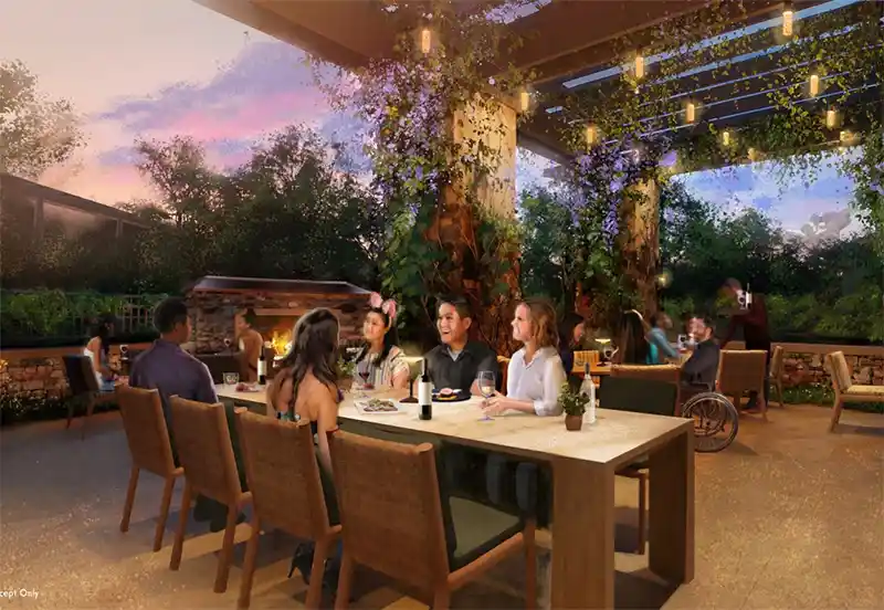 Restaurante Napa Rose, na Califórnia, ganha novo pátio