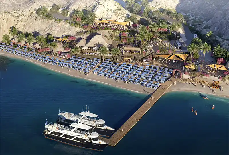 Royal Caribbean anuncia novo Beach Club em Santorini