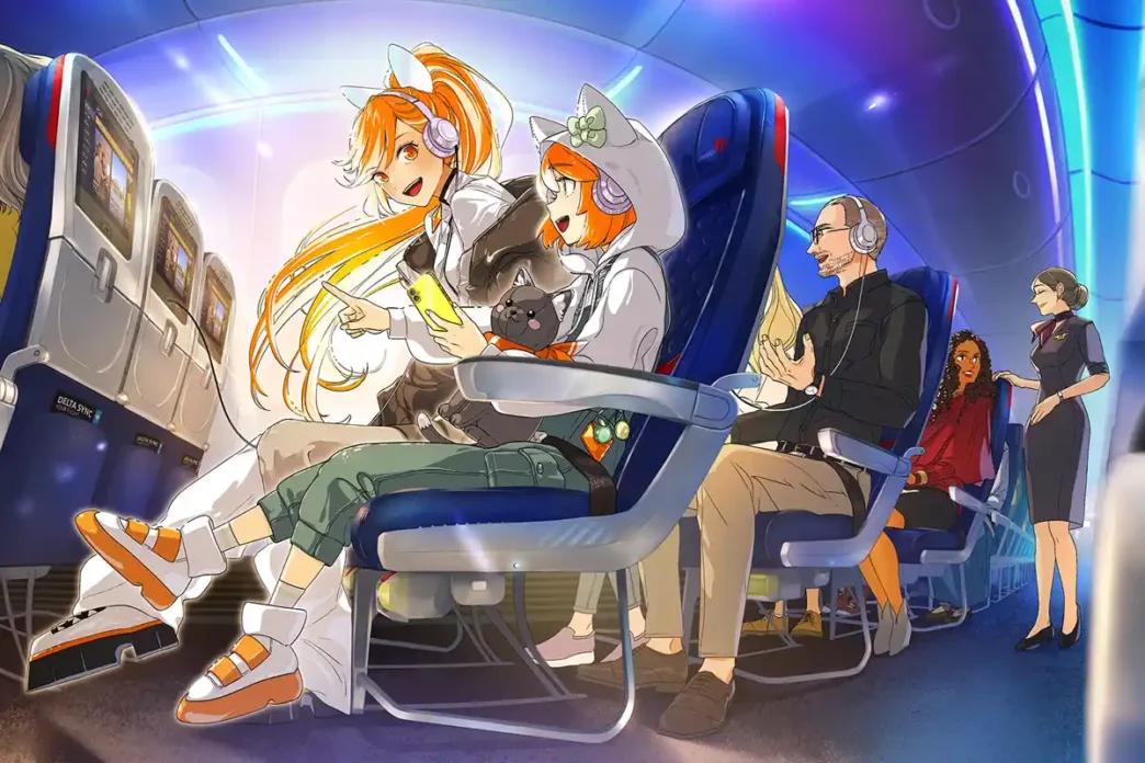 Delta e Crunchyroll se unem para levar os animes a bordo