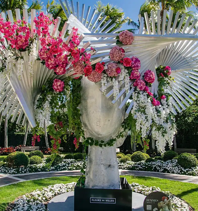 Fleurs de Villes em Bal Harbour: Moda e natureza na primavera da Flórida