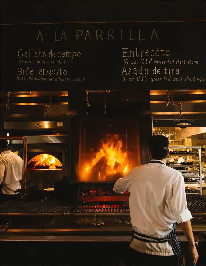 A tradicional parrilha uruguaia do local