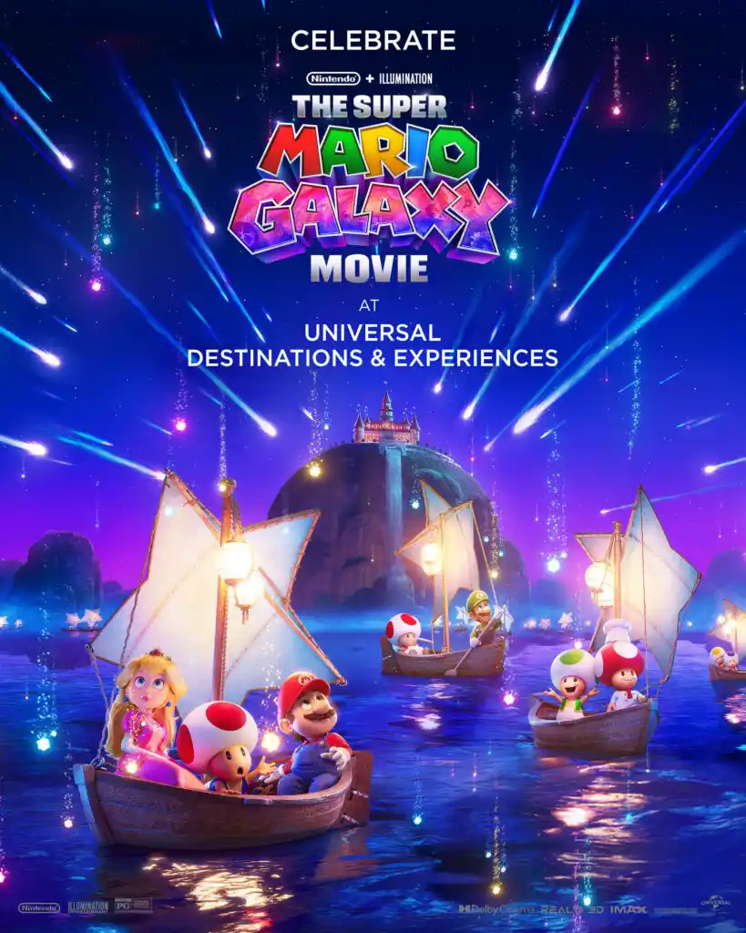 Celebre a estreia de Super Mario Galaxy na Universal em Orlando e Los Angeles