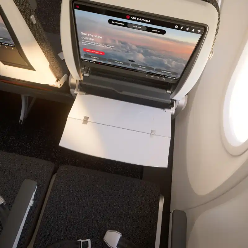 Air Canada revela novas cabines com foco em conforto e tecnologia