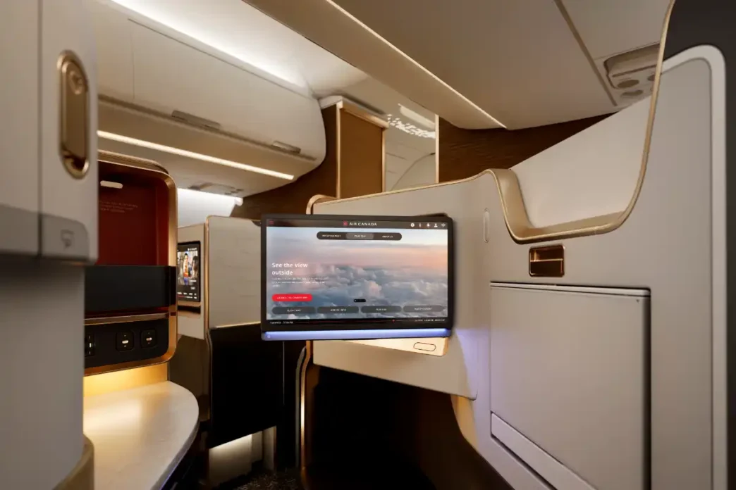 Air Canada revela novas cabines com foco em conforto e tecnologia