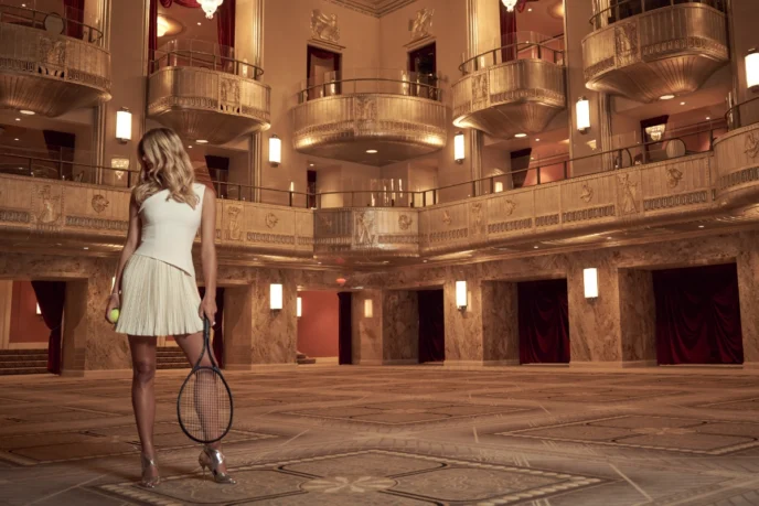 Waldorf Astoria New York transforma salão em quadra de tênis
